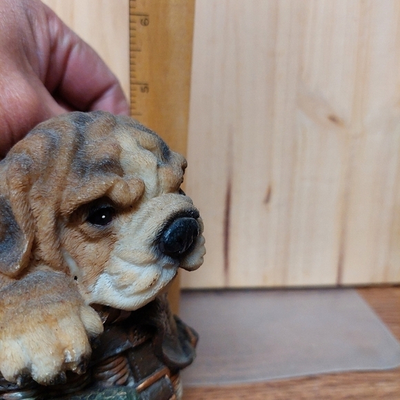 Vintage Ceramic Puppy in a Basket Bank - Picture 10 of 11